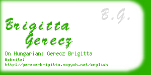brigitta gerecz business card